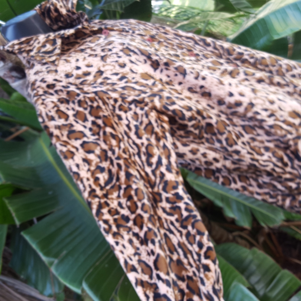 Dennis basso Oversized leopard print shaket - Picture 3 of 10